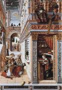 Carlo Crivelli the annunciation,with st.emidius oil painting artist